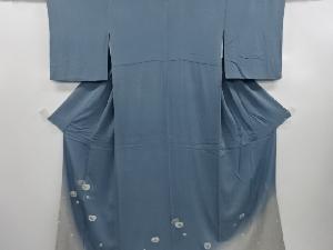 リサイクル　松尾光琳作　プラチナ箔「茶器の舞」刺繍一つ紋色留袖・長襦袢セット